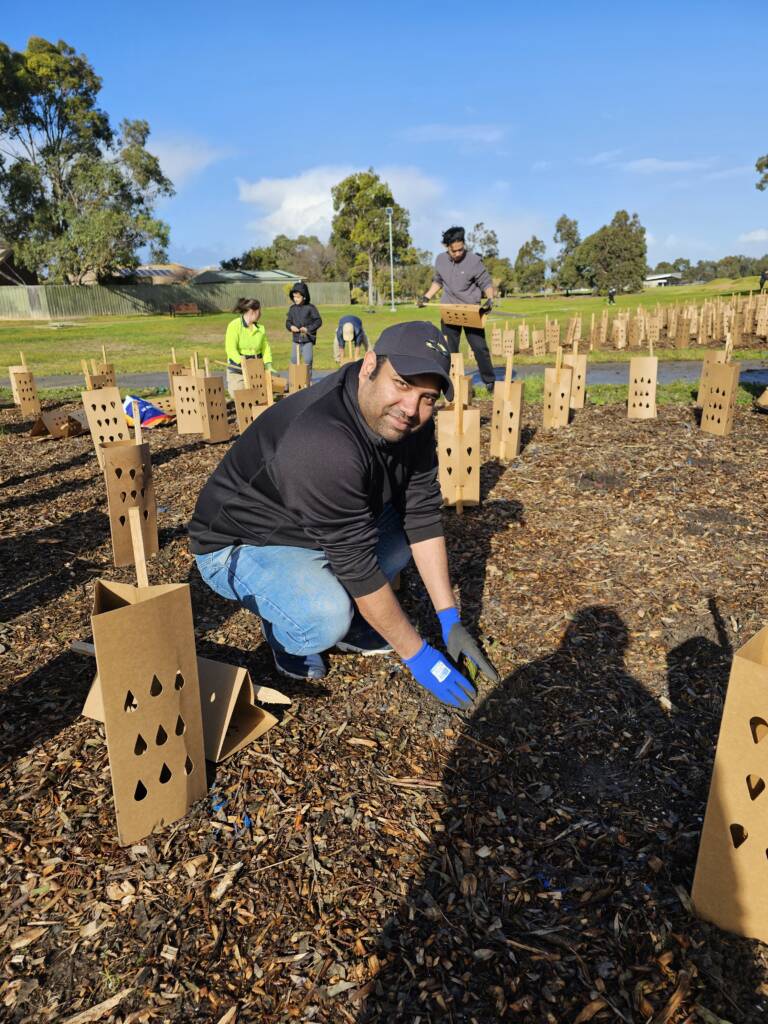 BSM volunteers participating in community service